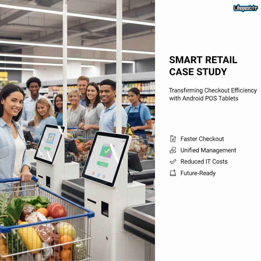 Studie případu chytrého maloobchodu: Jak Uhopestarovy tablety s Androidem pomohly řetězci supermarketů zlepšit efektivitu pokladen