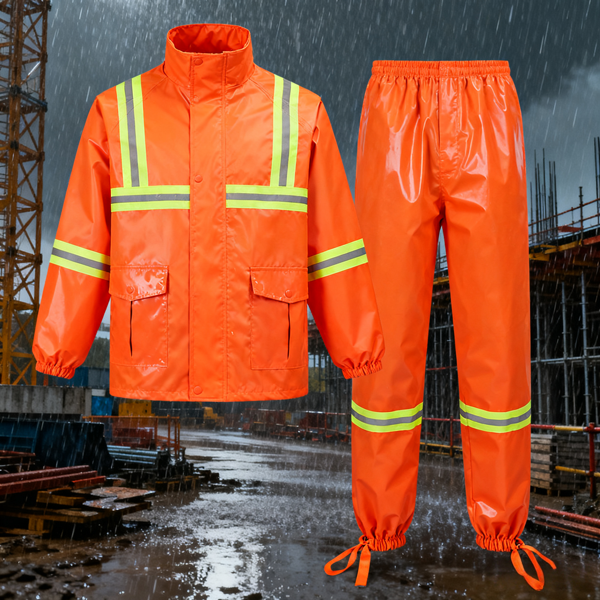Shake Off Excess Water from High Visibility Rain Gear Before Entering Indoor Spaces.