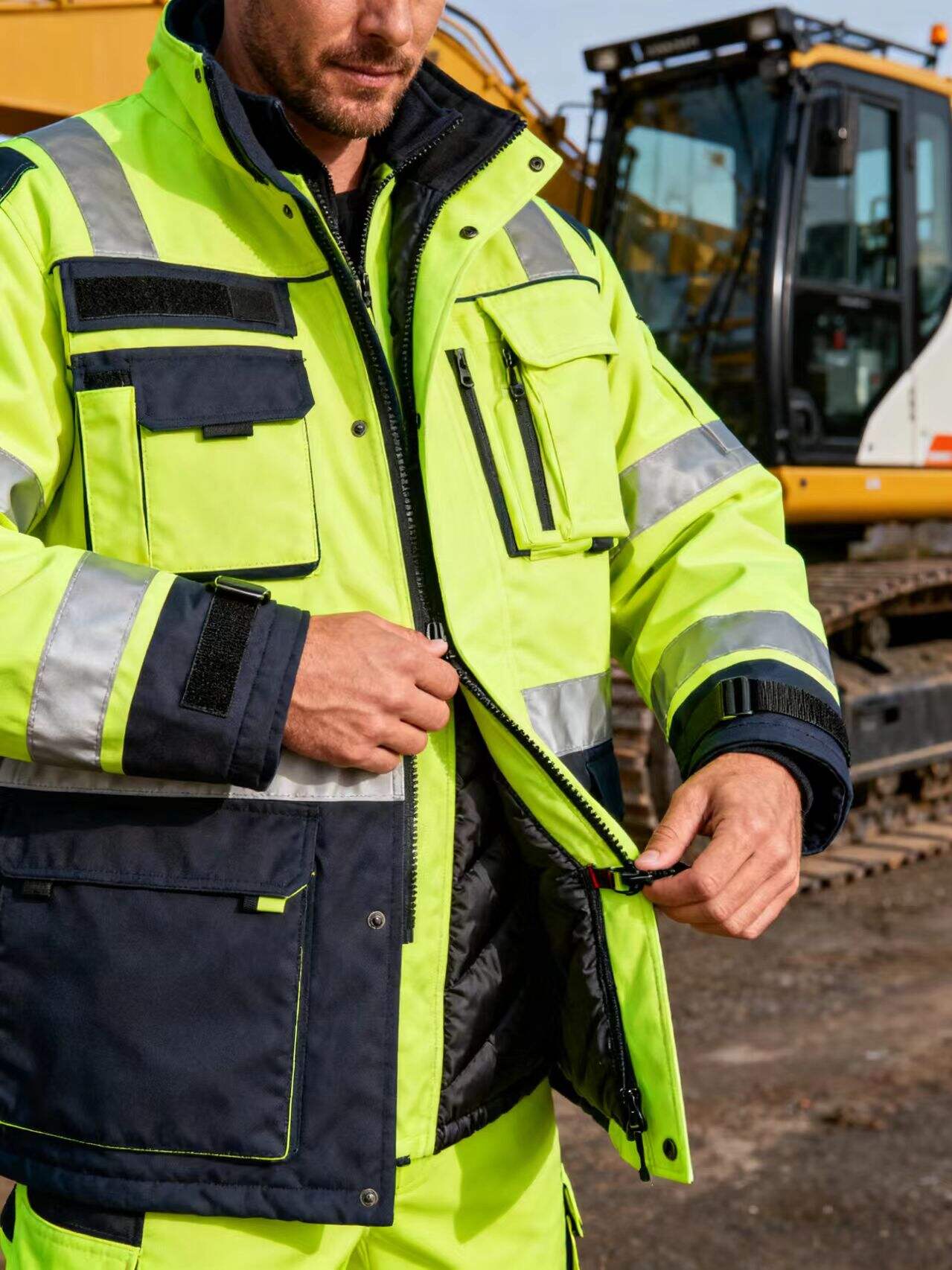 Inspect Zippers and Fasteners of Electrician FR Kit Regularly.