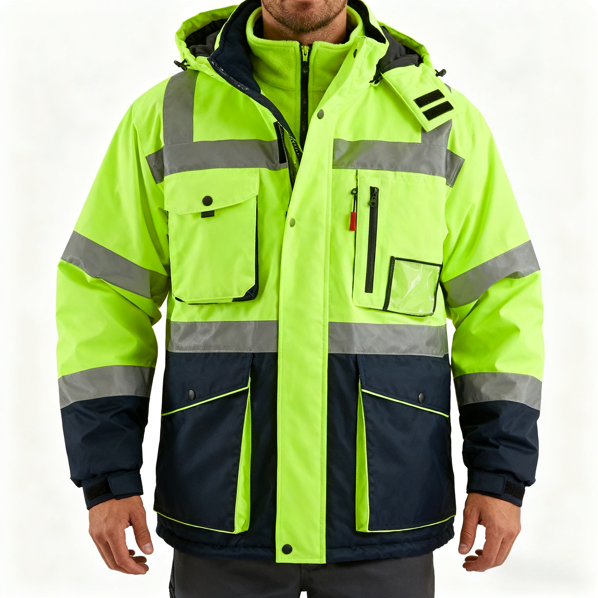 Scopri la nostra giacca leggera impermeabile ad alta visibilità