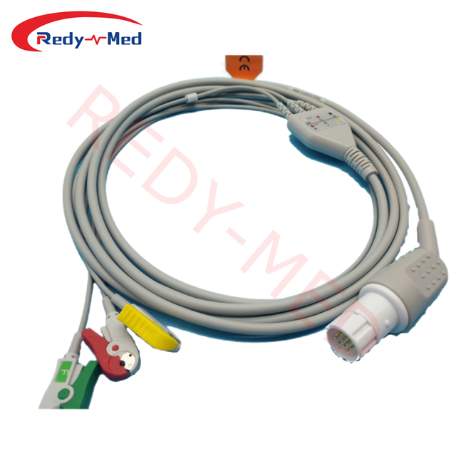 Compatible With Draeger Babyguard 8000, Cato, Parameterbox, PB8800, PM8010, PM8014, PM8060, RM1, Series 8000, UM1, UM3, UM3.1 One-Piece ECG Cable