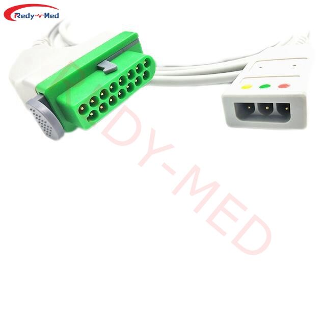 Tương thích với Fukuda Denshi DSL-8001, DSL-8001R, Dynascope DS-8100, Dynascope DS-8200, Dynascope DS-8500 cáp thân máy ECG