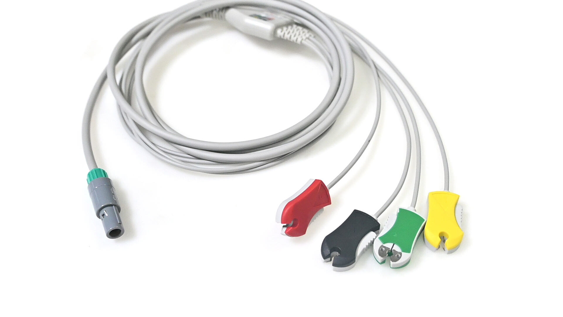 Compatible With Siemens CT 4 Lead One-Piece ECG Cable,2250MM EU ECG CABLE WITH PMM2