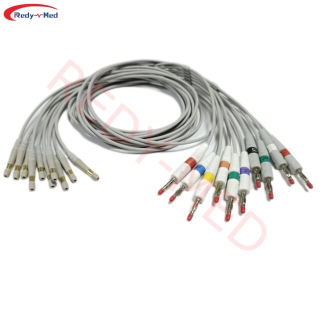 متوافق مع كابل كهرباء القلب Welch Allyn CP100، CP200 ذي الـ 10 أسلاك
