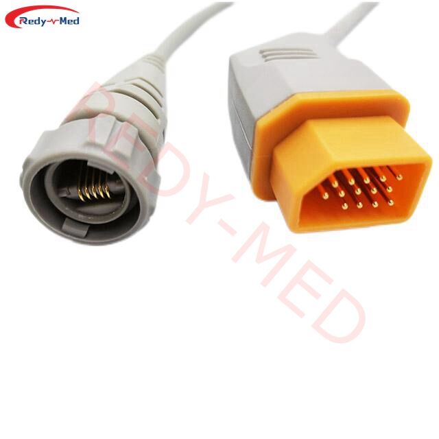 Kasuwable sa Nihon Kohden BSM-2300, serye ng BSM-6000, BSM-6301K, BSM-6501K, BSM-6701K, BSM-9101K, Life Scope J, Life Scope TR IBP Cable