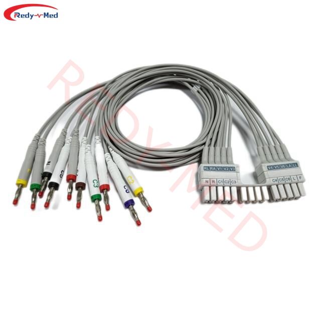 Kompatibilno s Mortara Burdick ELI 150C, ELI 230, ELI 250C, ELI 280, ELI 350, ELI 380 10-kanalni EKG vod