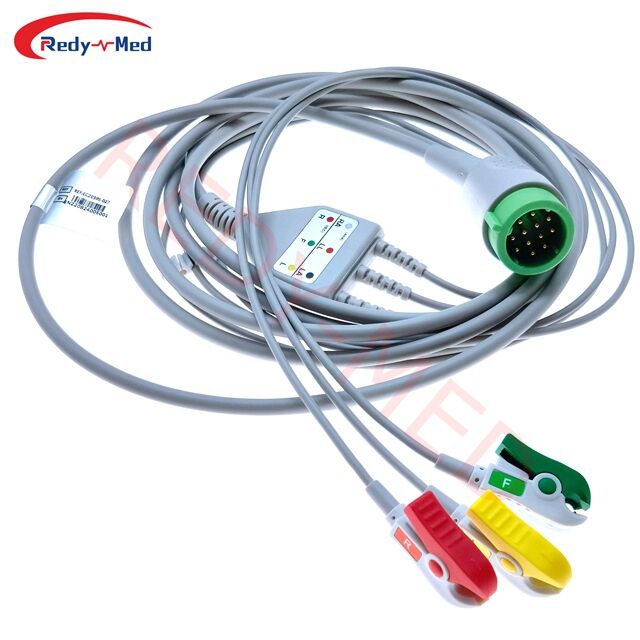 मेड्ट्रोनिक फ़िजियो कंट्रोल लाइफपैक 11,12,15,20,20E एक-पीस ECG केबल के साथ संगत