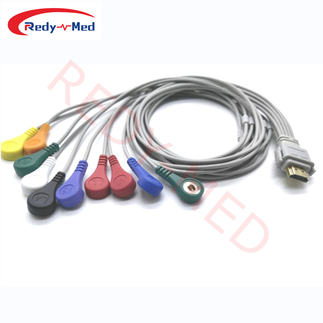 Compatible With BIOX CB-2301-A 10 Lead Holter Cable Leadwire