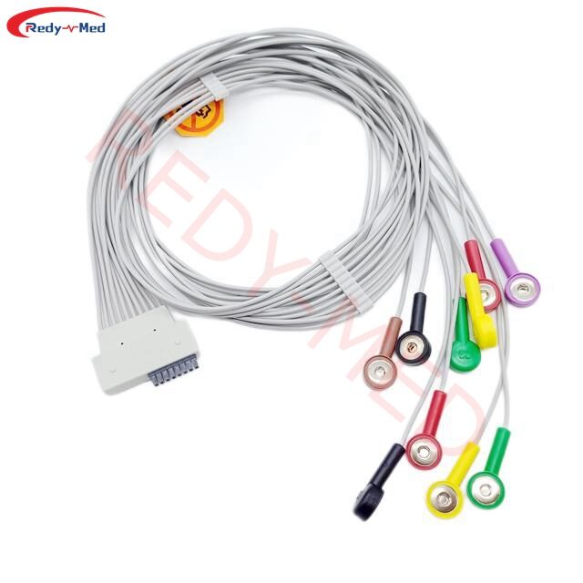 Compatible With Cardioline Walk400h 10 Lead ECG Holter Cable