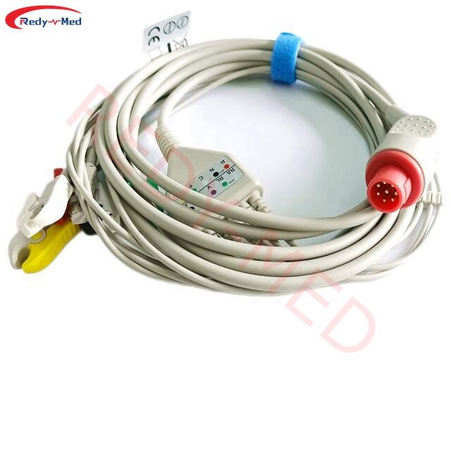 Compatible With Bionet BM3, BM3VET One-Piece 3 Lead/ 5 Lead ECG Cable