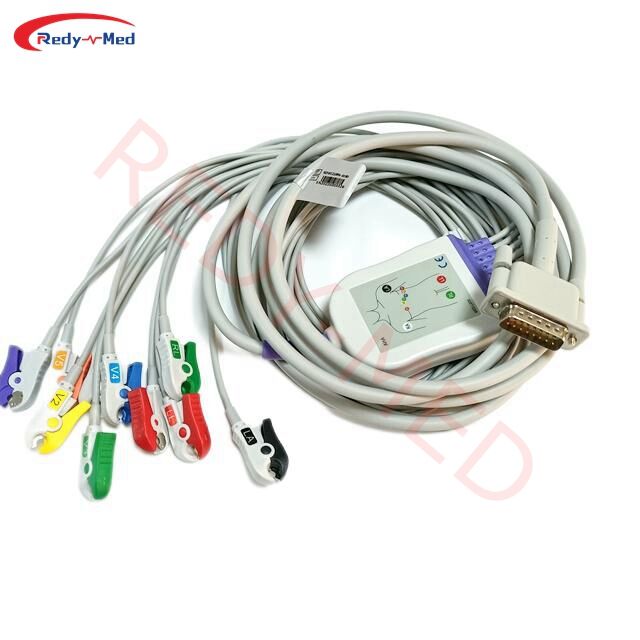 10-Lead ECG/EKG Cable For Zoll M And E Series Defibrillators - Compatible Replacement