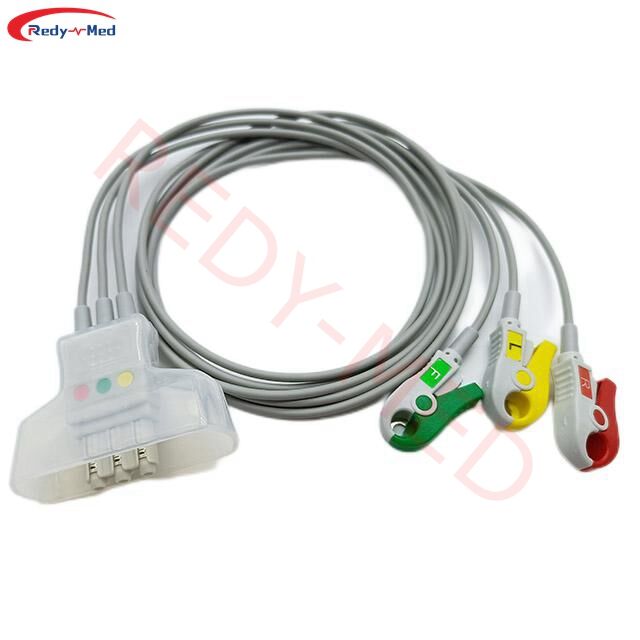 Compatible With Philips IntelliVue 862108, M2600B, M2601B Viridia, M4840A, M4841A ECG Telemetry Leadwire