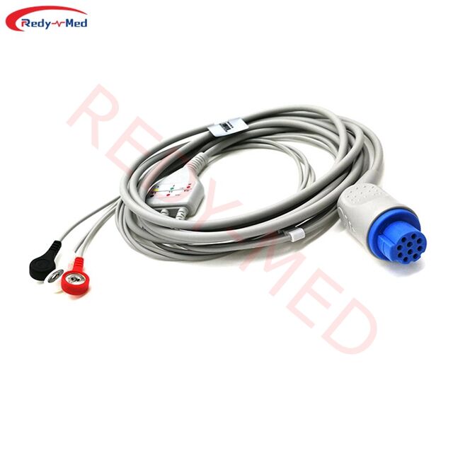 Kompatibel mit Datex Ohmeda AS/3, AS/3, S/5, S/5 Einfachkabel 3 Anschlüsse/5 Anschlüsse ECG-Kabel