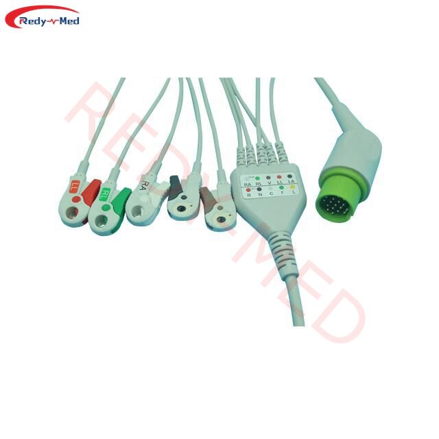 Kumakatawang sa Spacelabs Ultraview SL 3 Lead 5 Lead Isang-Buong Kabila ECG Kable