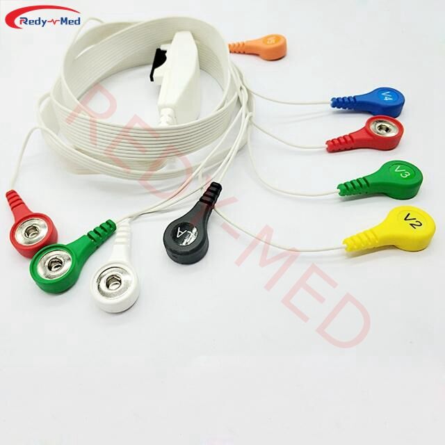 Compatible With Mortara & Quinton H12 Holter Cable Telemetry Leadwire 