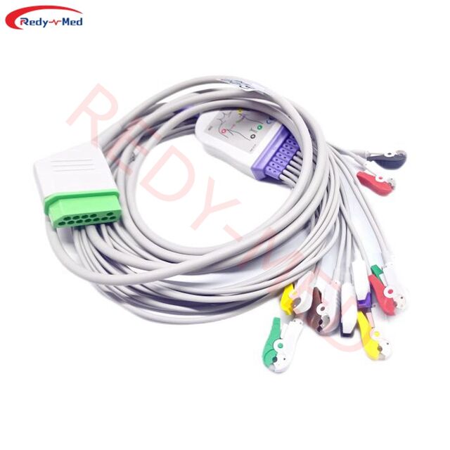 متوافق مع كابل كهربائية القلب Nihon Kohden BJ-900P بـ 10 أسلاك