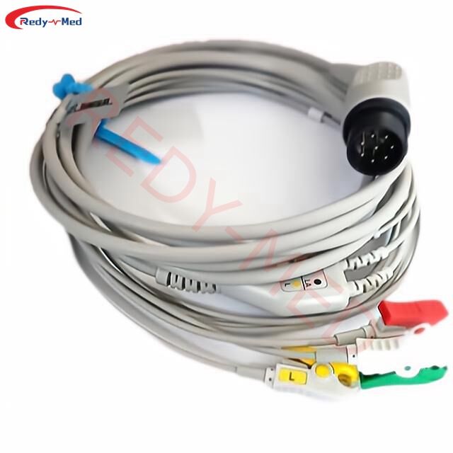 Tương thích với cáp ECG một mảnh OEC-6102A OEC-6105A OEC-6120A, OEC-6120J, OEC-6120K của Nihon Kohden