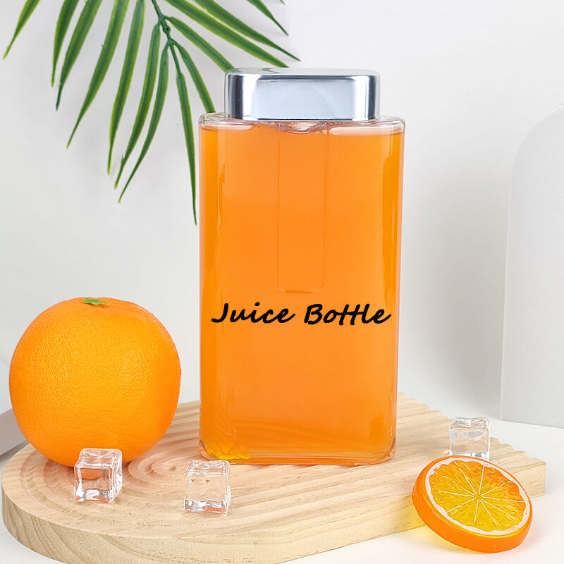 Custom Square Notebook Shape Flat PCTG Bottle for Liquor Drink Juice Wink Whisky