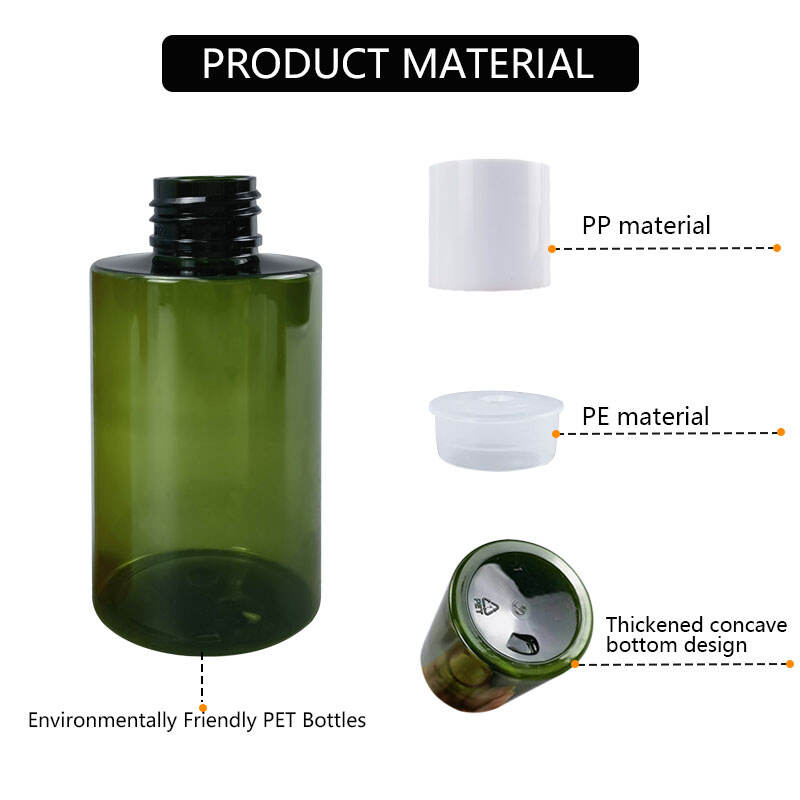 100ml pet cosmetic container bottle for skin care lotion toner-0