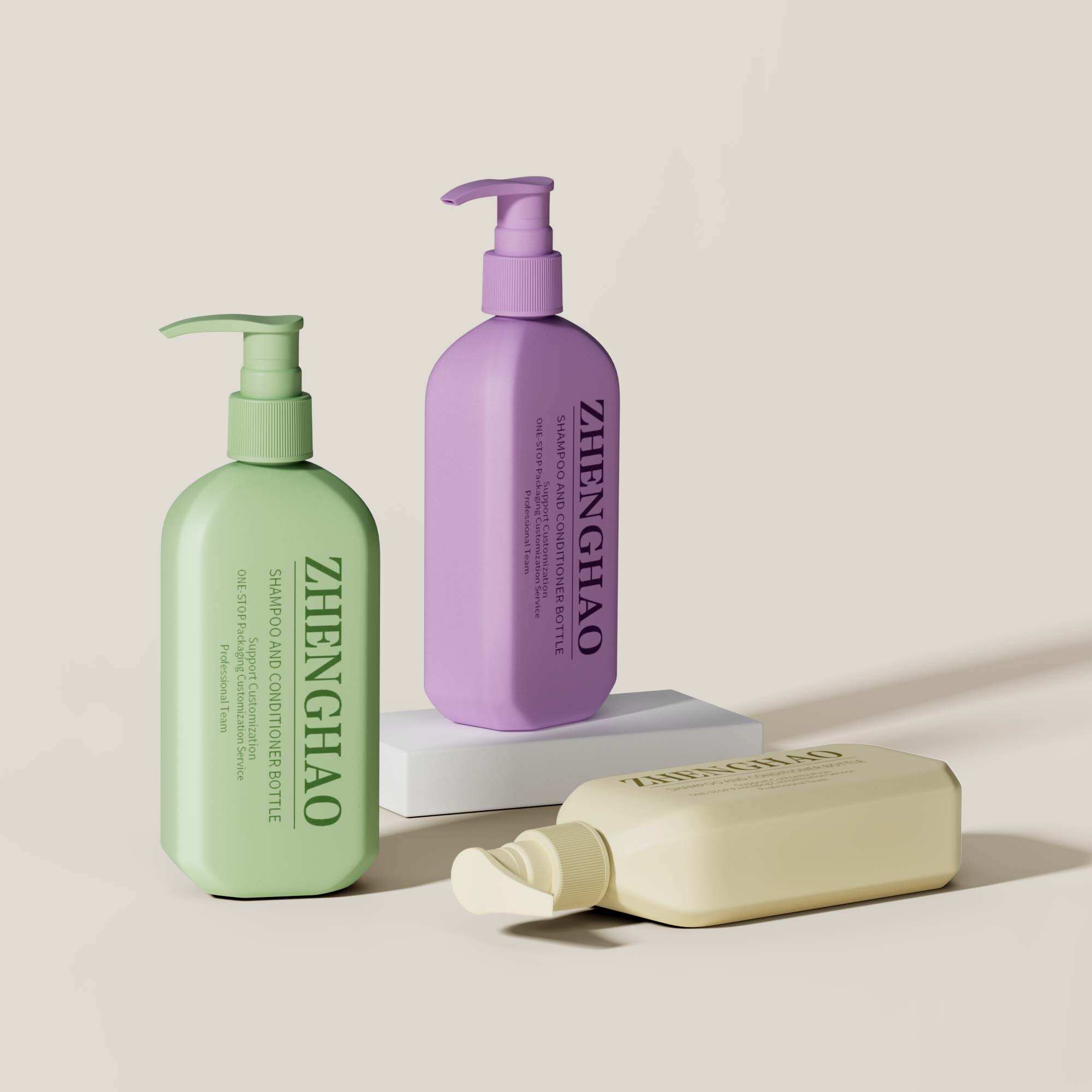 8 oz Shampoo Bottle Packaging -ZH-MB064