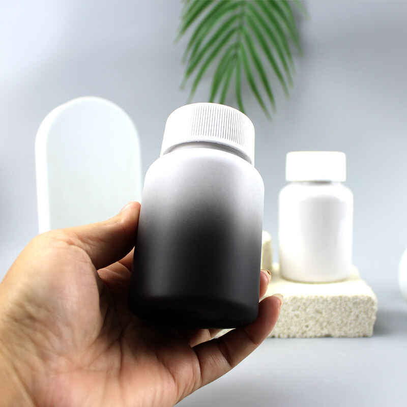 pet gradient color 160ml pill tablet storage plastic bottle404-0
