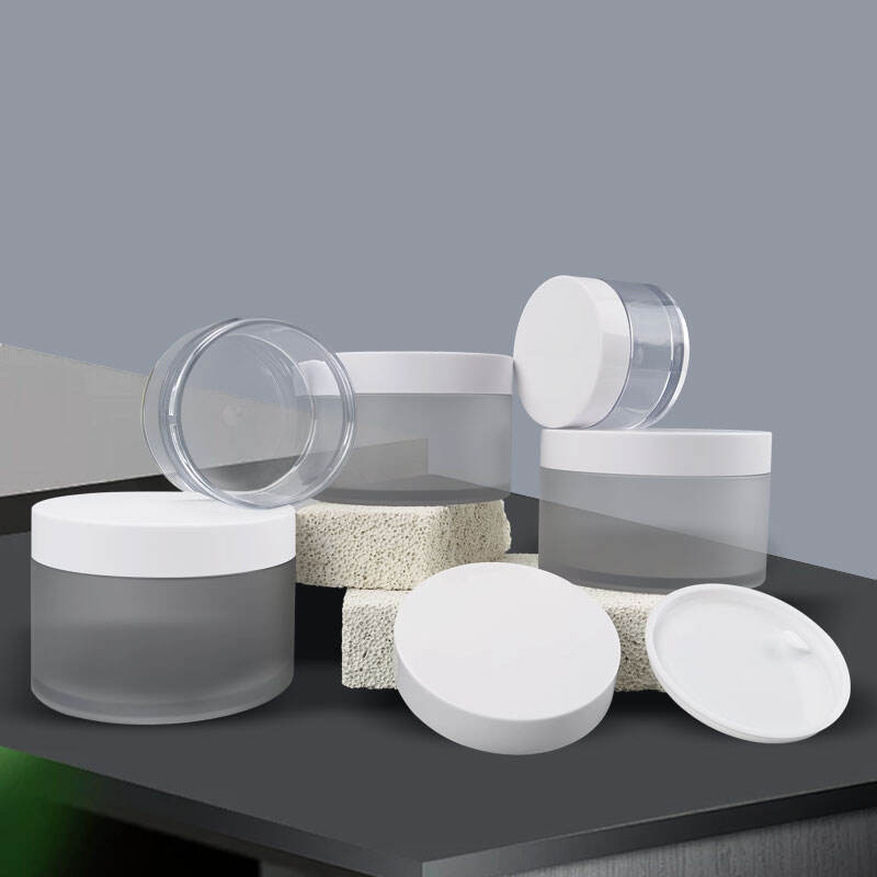 Custom Wide Mouth Thick Wall Frosted Plastic PET Cosmetic Jar for Cream Butter 