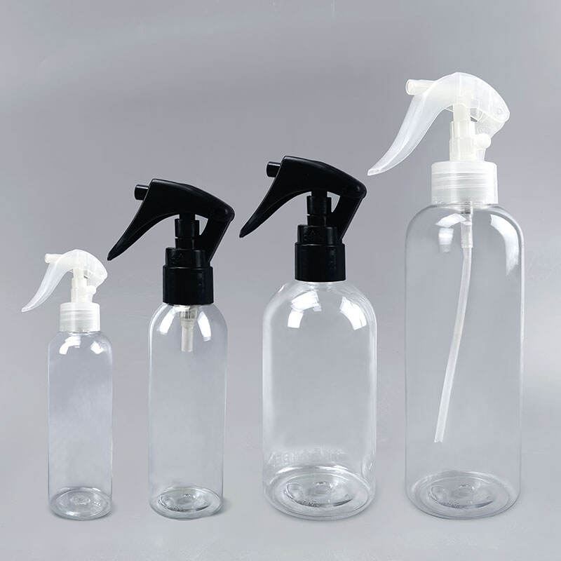 Custom PET Transparent Plastic Liquid Trigger Spray Bottle for Hair Care 