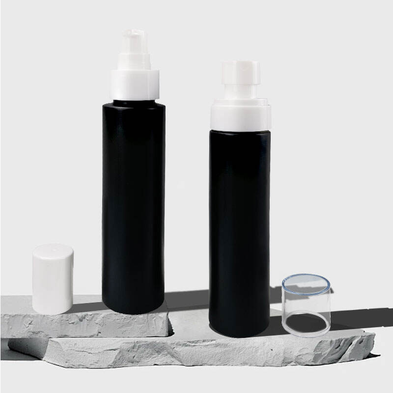 hdpe 100ml double layer fine mist spray plastic bottle for skin care -2