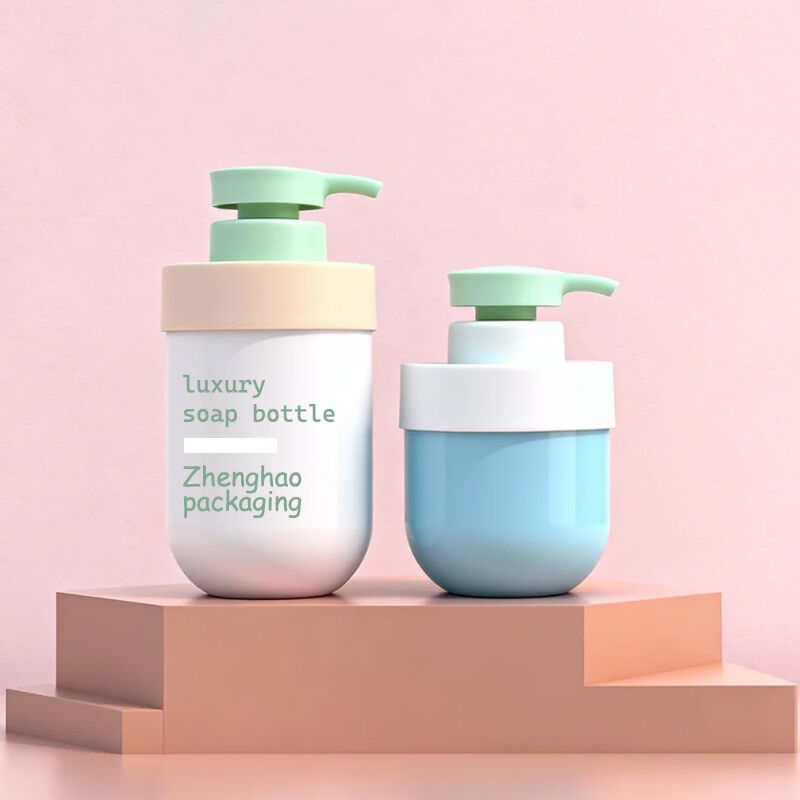 Custom PET Flat Shoulder Travel Shampoo and Conditioner Bottle