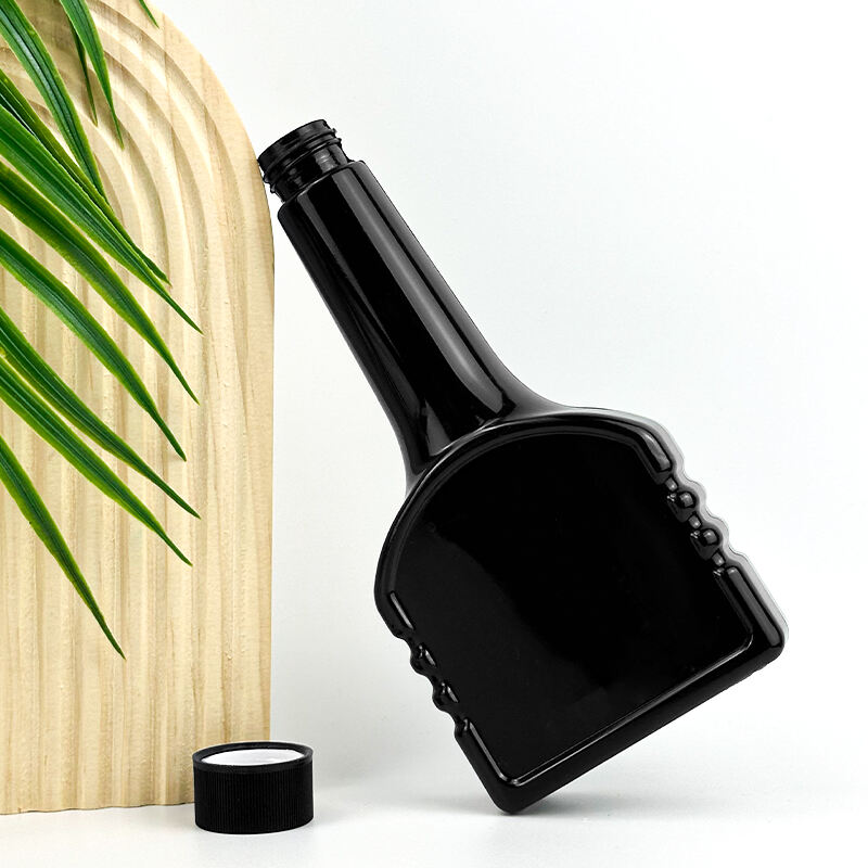 250ml pvc plastic long neck bottle packaging for car engine additive fuel oil-0