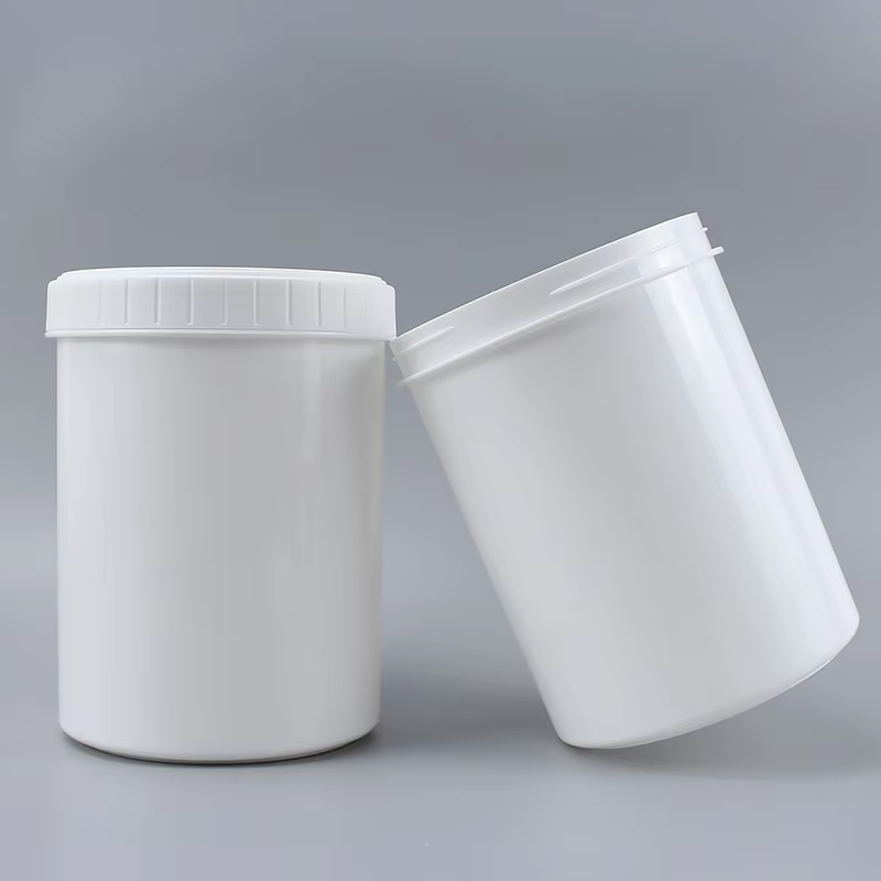 PP 2L Wide Mouth Packaging Plastic Powder Paint Pigment Cream Jar Container