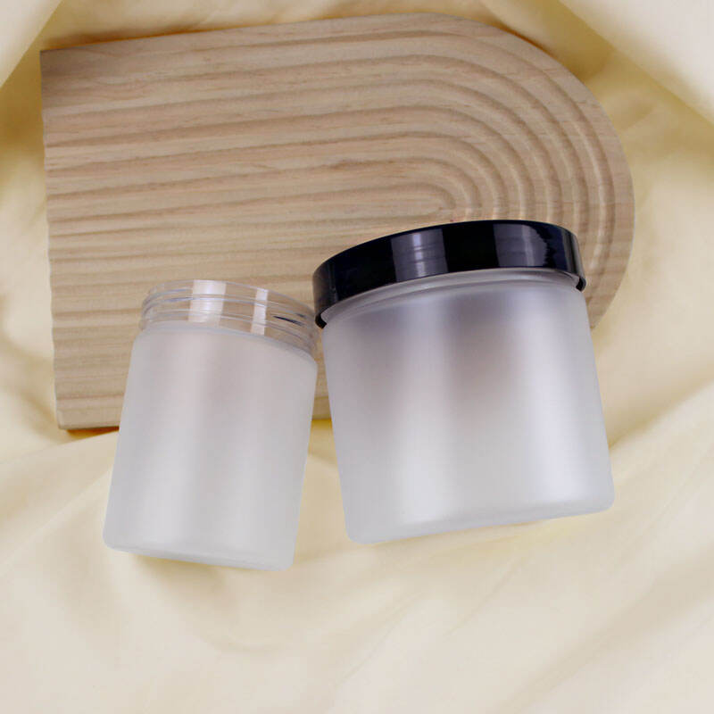 250ml 500ml Frosted Matte PET Plastic Jar for Body Skincare Cream