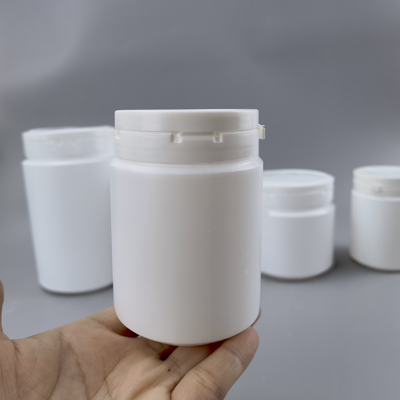 Custom Wide Mouth Supplement Protein Powder Container Jar with Peel Off Lid