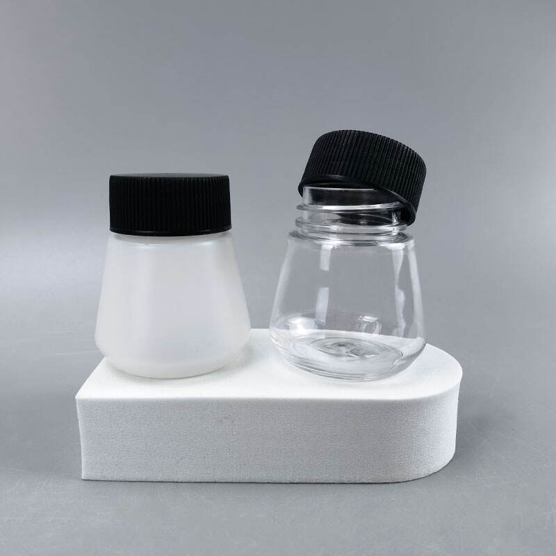 250ml 300ml pla frosted plastic jar for storage cbd dry spice herbs -2