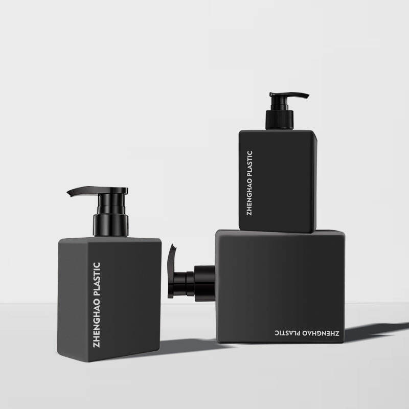 250ml 500ml 1000ml HDPE Square Bottle For Shampoo Conditioner Lotion