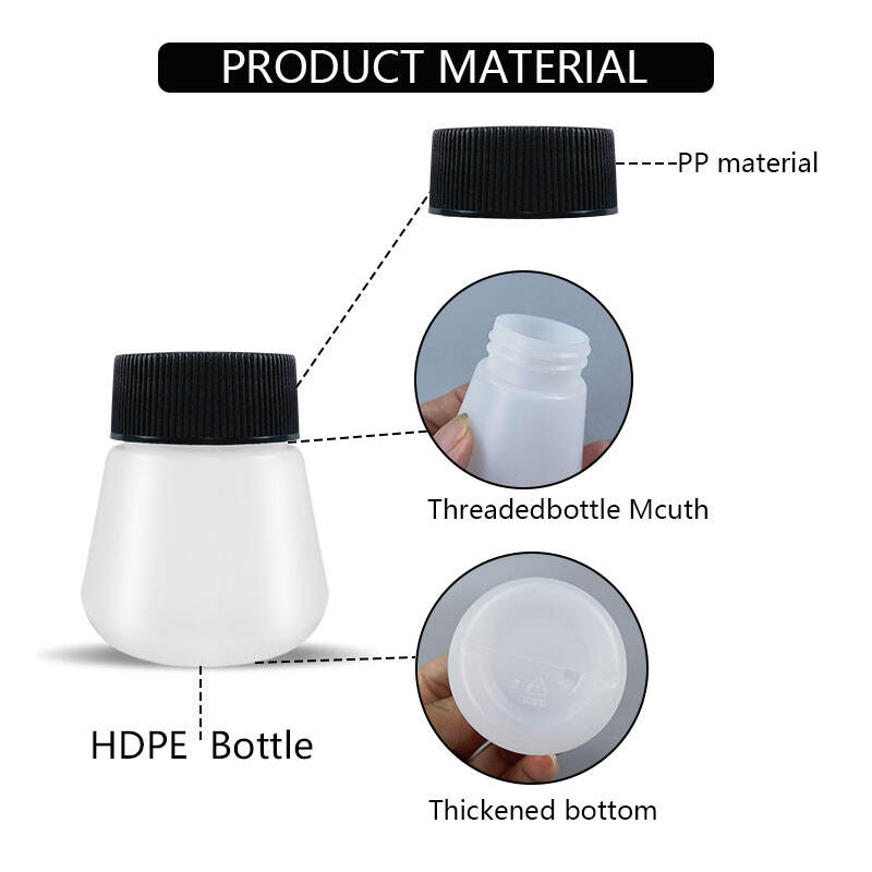 40ml pet clear matte powder container tooth powder storage jar886-0