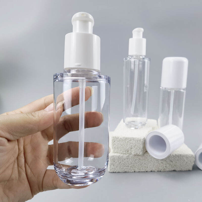 clear pet 60ml plastic toner bottle for lotion essences liquid packaging-1