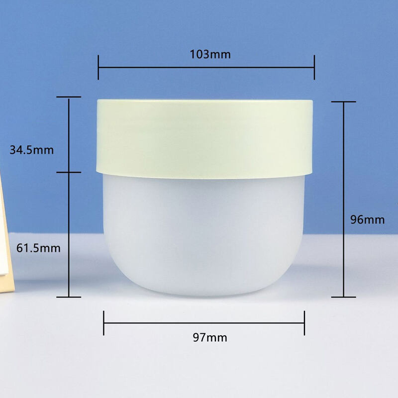 50 500g plastic pp cosmetic jar for body butter hair mask skin care cream-0