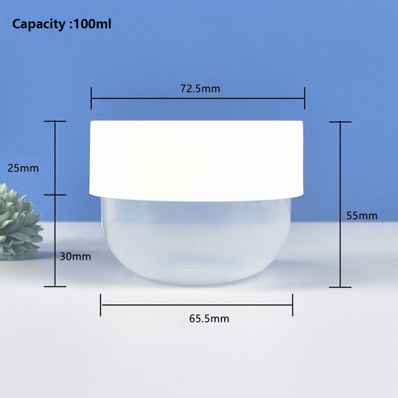 50 500g plastic pp cosmetic jar for body butter hair mask skin care cream-3