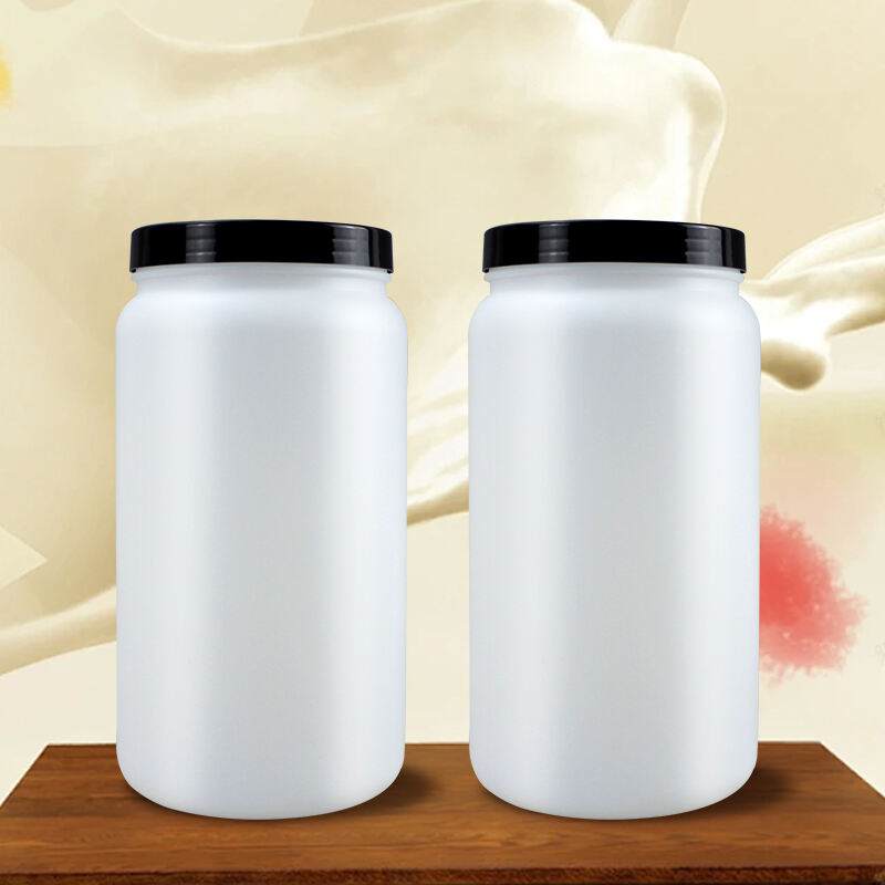 frosted soft touch hdpe plastic jars for face mask body butter 300ml 1000ml-4