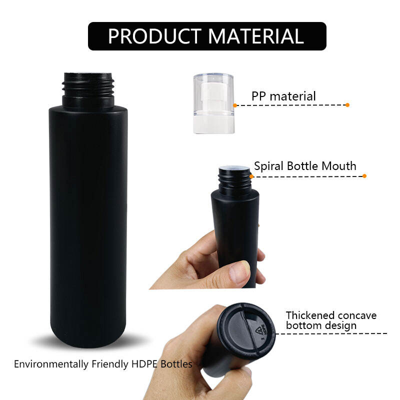 hdpe 100ml double layer fine mist spray plastic bottle for skin care -0