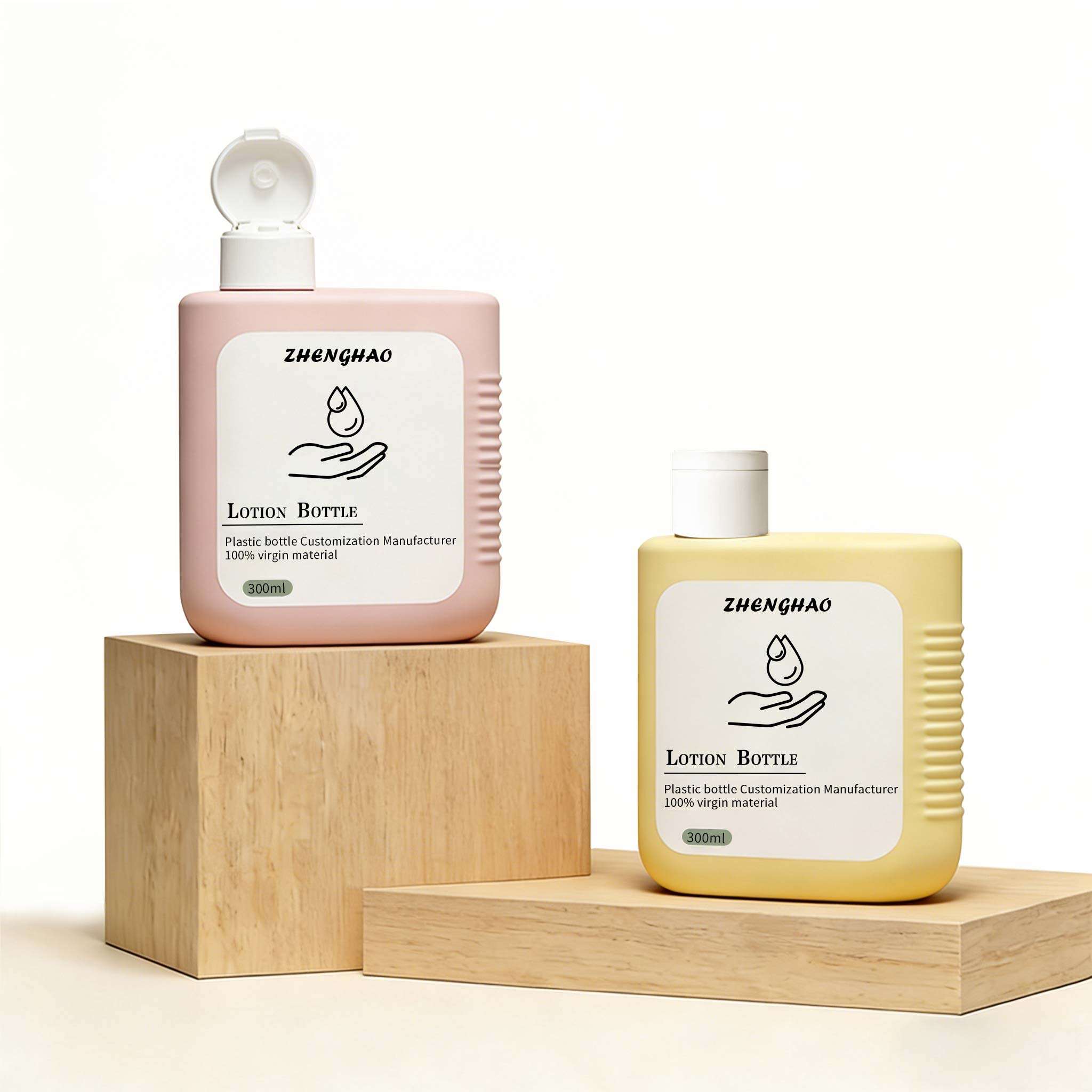 Flip Top Plastic Bottles for Cosmetic Packaging-MB016