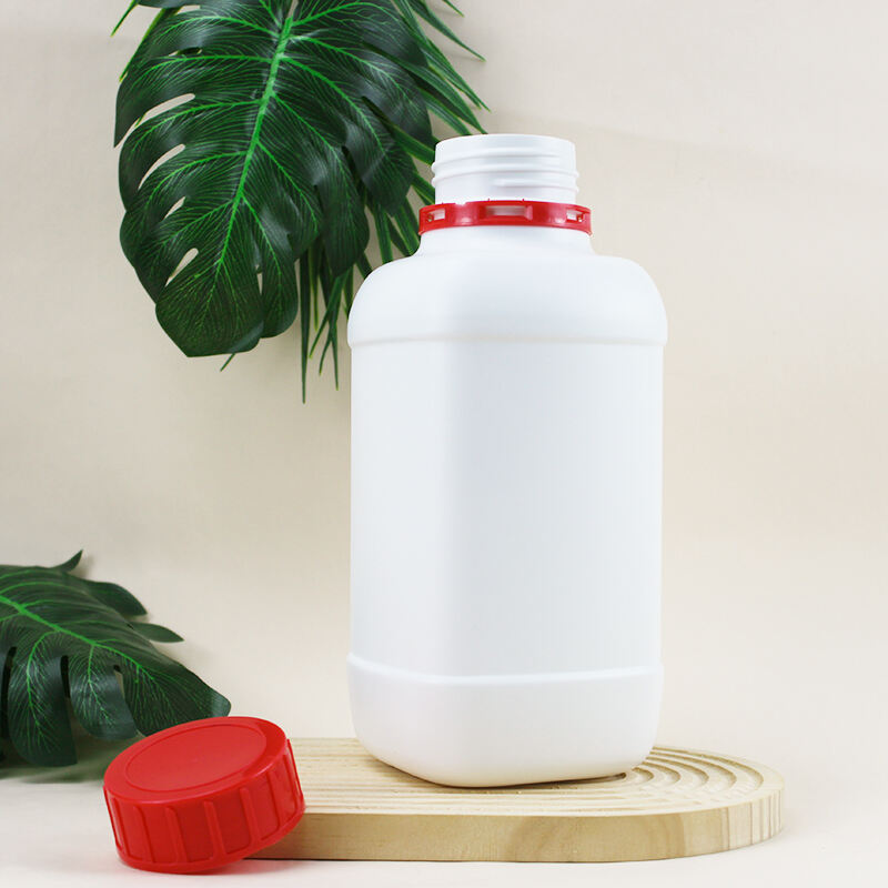 Empty Plastic Square Bottle 2L For Chemical Liquid Powder Container