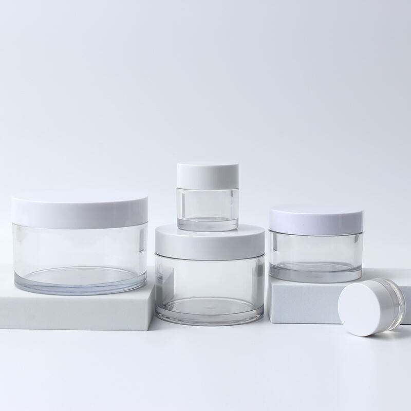 5g-150g PET Thick Wall Cosmetic Container Plastic Cosmetic Jars 