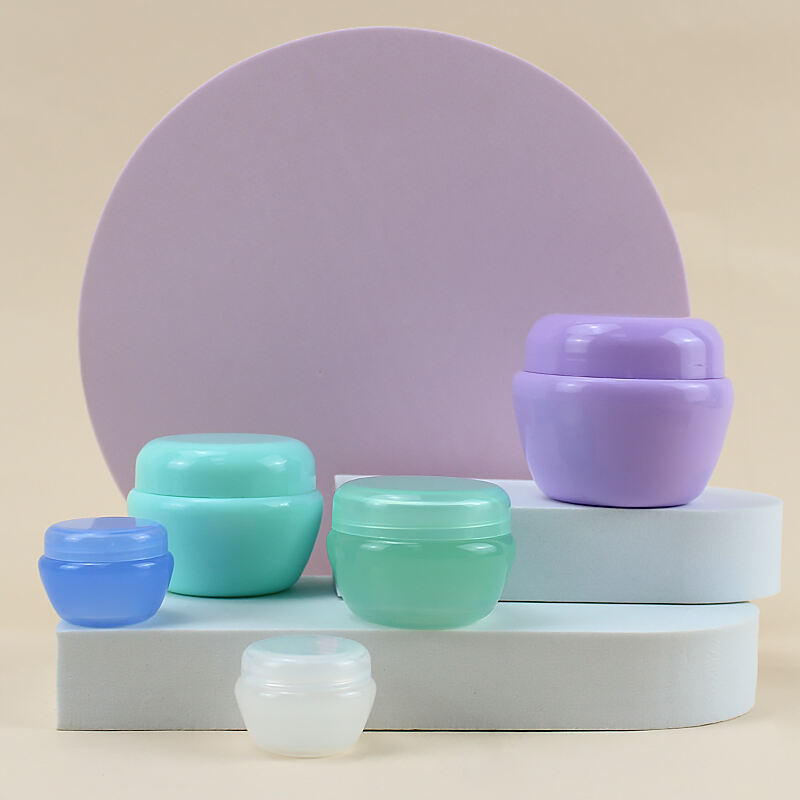 5g 20g 30g 50g Cosmetic Container Makeup Sample Jar Double Wall PP Color Plastic Jar