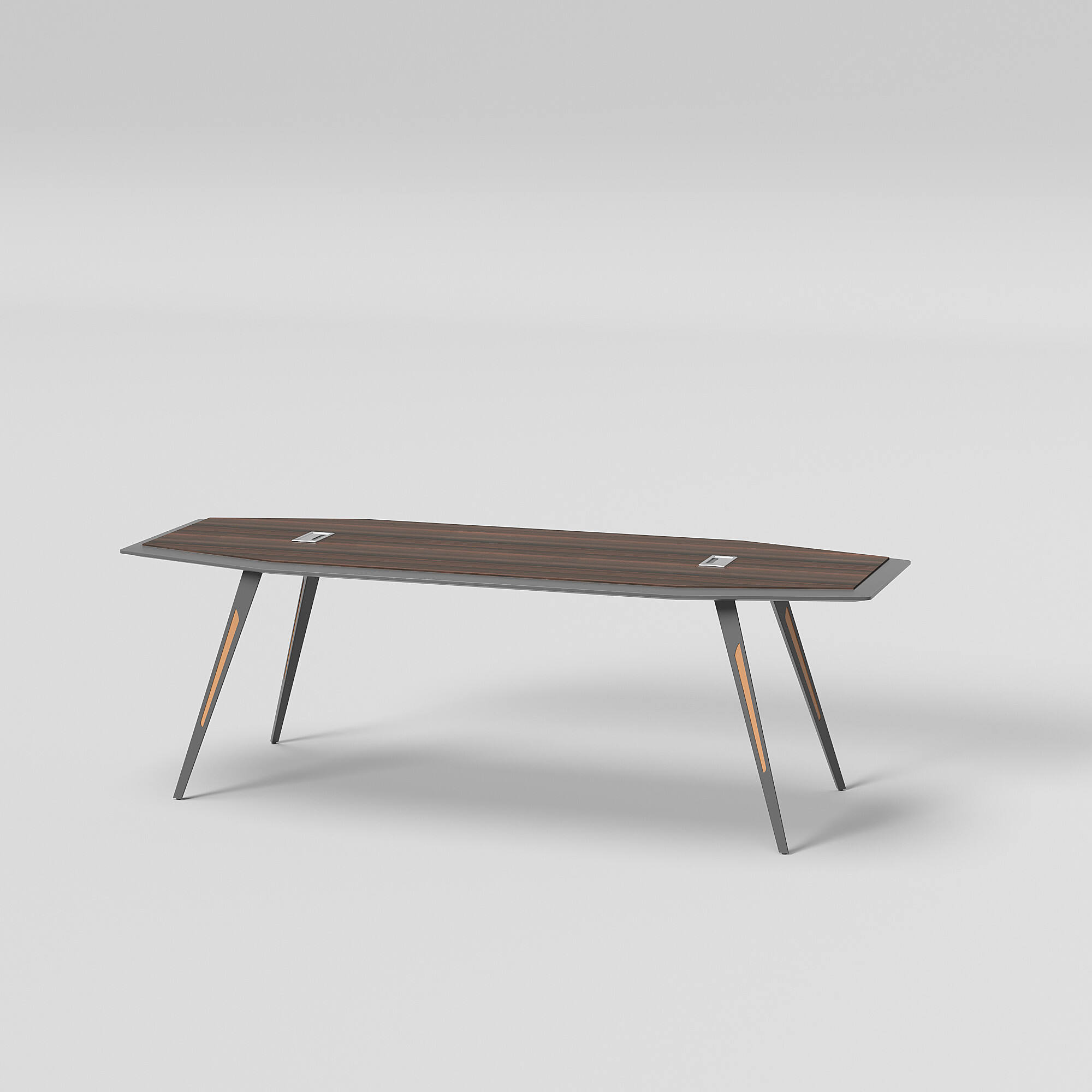 Large Melamine Wood Conference Table Modern Design for Professional Meetings
