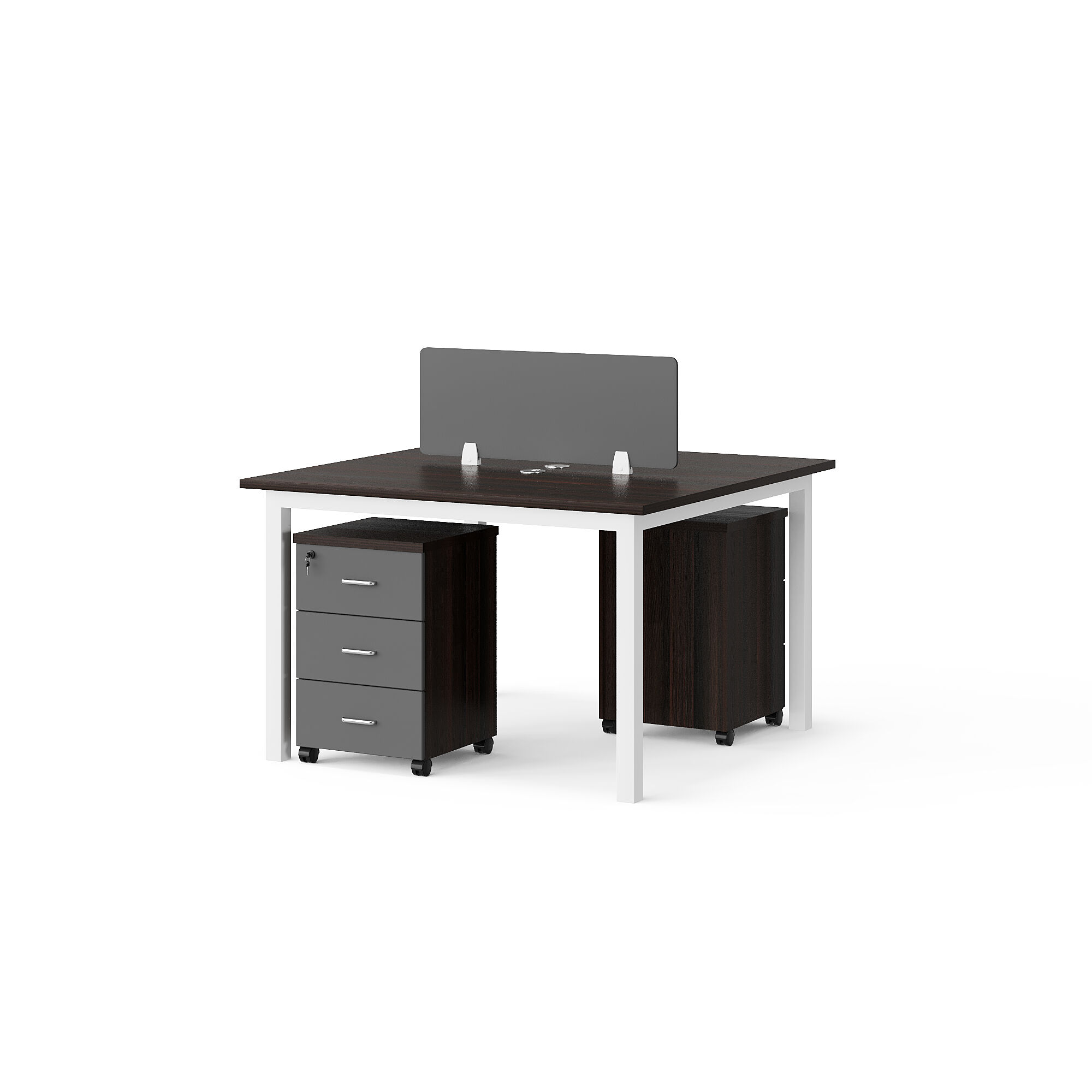 Modern Style Melamine and Iron Workstation for Employee