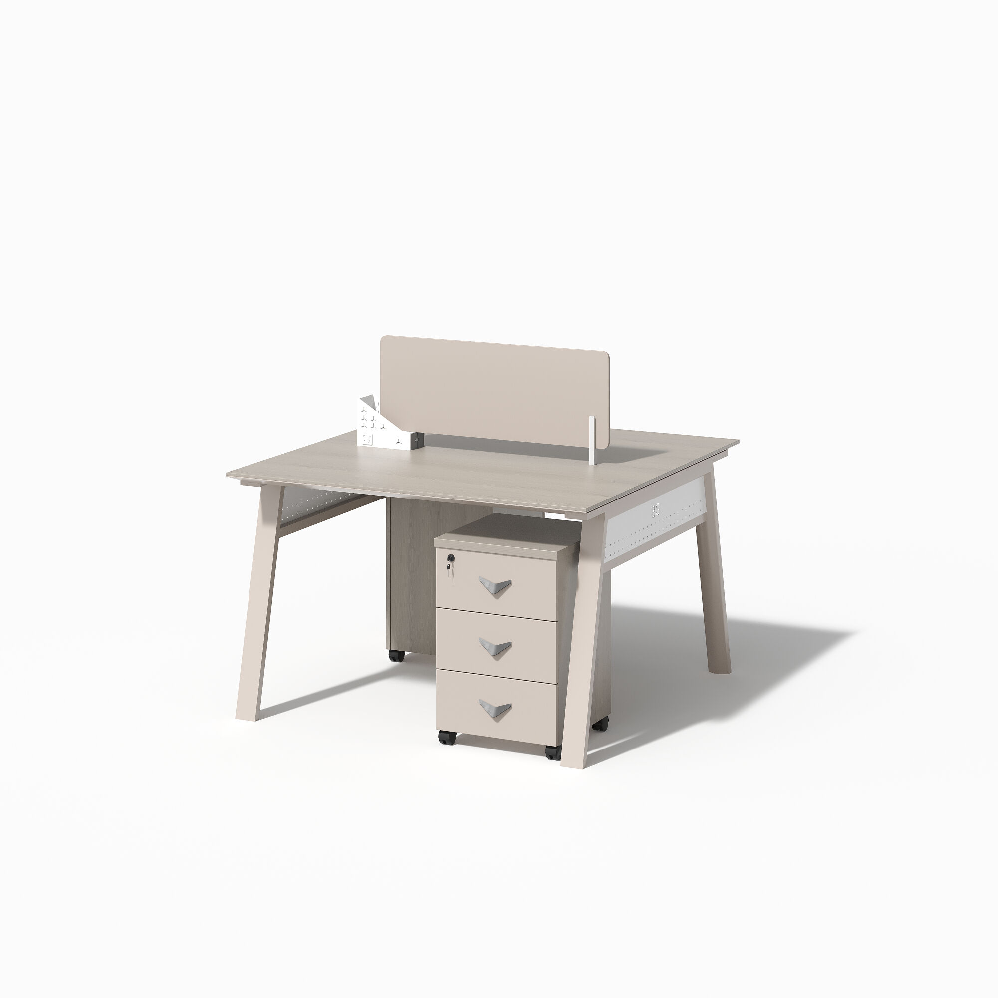 Modern Style Melamine and Iron Workstation for Employee