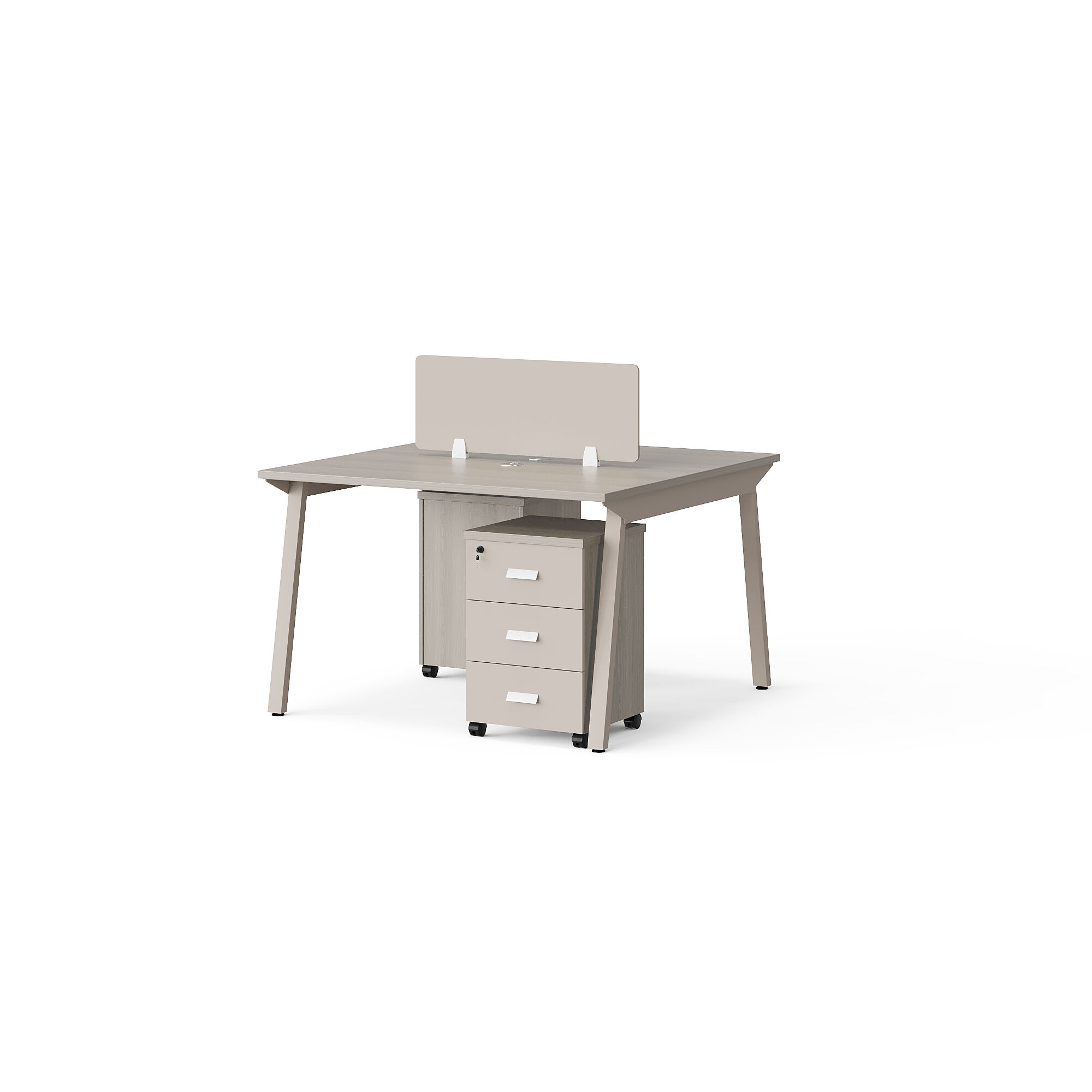 Modern Style Melamine and Iron Workstation for Employee