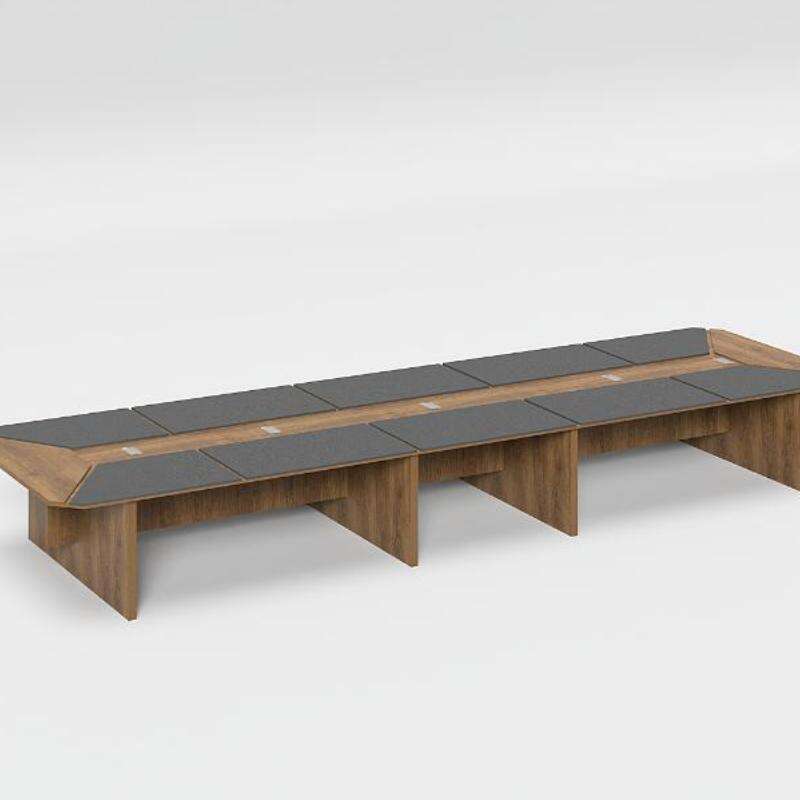 Melamine Large Wooden Conference Table for Executive Meetings